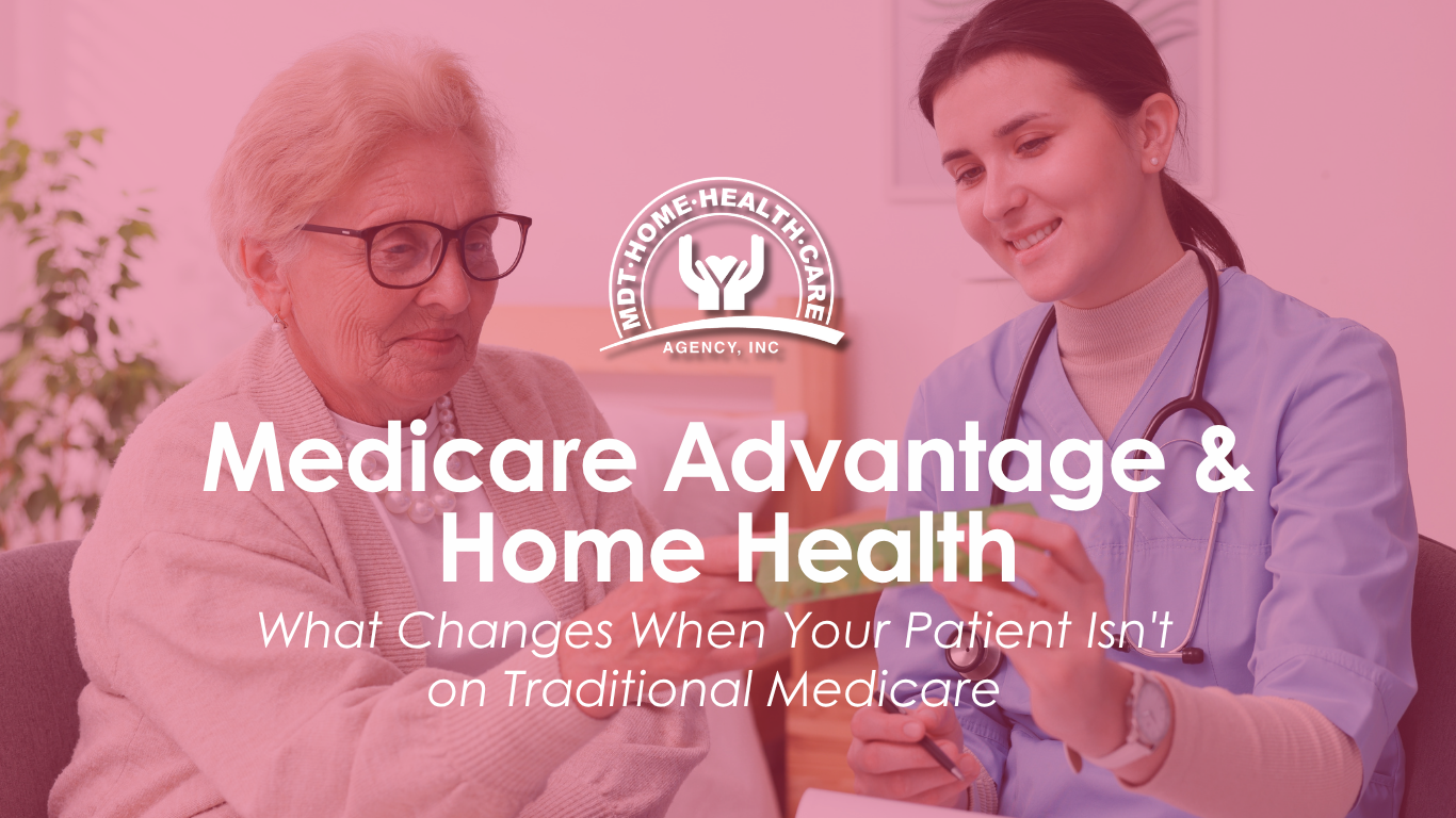 Medicare Advantage home health Miami — case manager reviewing plan authorization before discharge